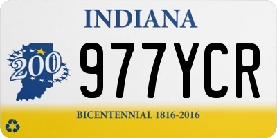 IN license plate 977YCR