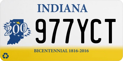 IN license plate 977YCT