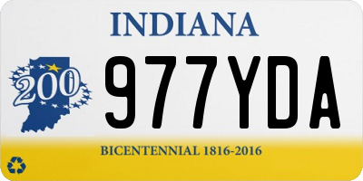 IN license plate 977YDA