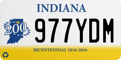 IN license plate 977YDM