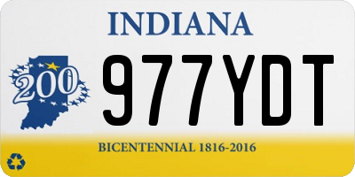 IN license plate 977YDT