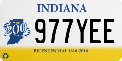 IN license plate 977YEE