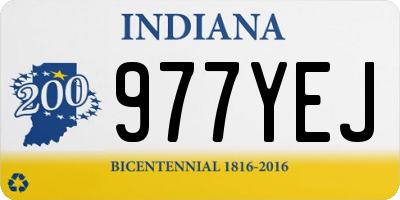 IN license plate 977YEJ
