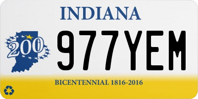 IN license plate 977YEM