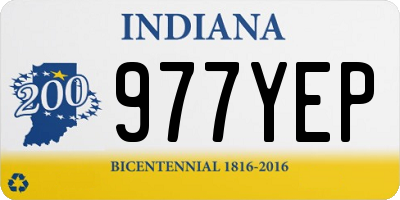 IN license plate 977YEP