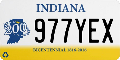 IN license plate 977YEX