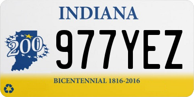 IN license plate 977YEZ