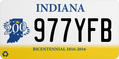 IN license plate 977YFB
