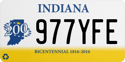 IN license plate 977YFE