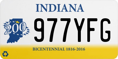 IN license plate 977YFG