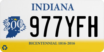 IN license plate 977YFH