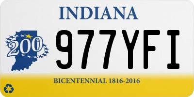 IN license plate 977YFI