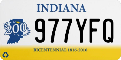 IN license plate 977YFQ