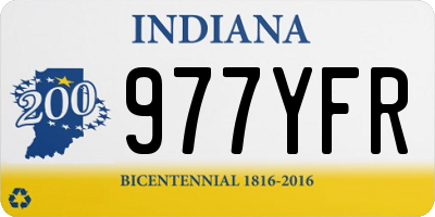 IN license plate 977YFR