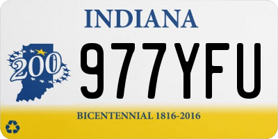 IN license plate 977YFU