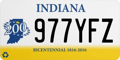 IN license plate 977YFZ
