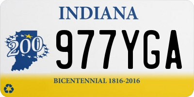 IN license plate 977YGA
