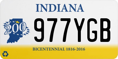 IN license plate 977YGB