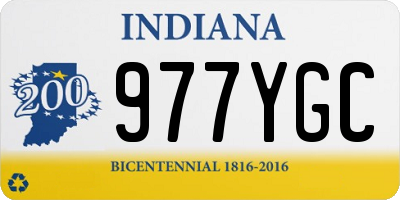 IN license plate 977YGC