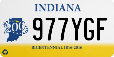 IN license plate 977YGF