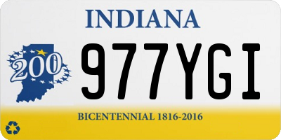 IN license plate 977YGI