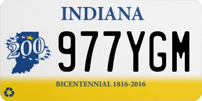 IN license plate 977YGM