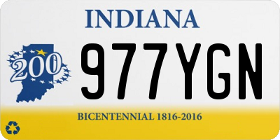 IN license plate 977YGN