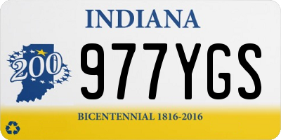 IN license plate 977YGS