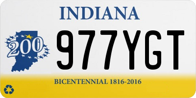 IN license plate 977YGT