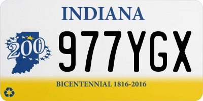 IN license plate 977YGX