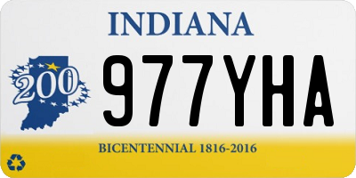 IN license plate 977YHA