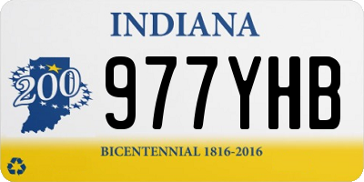 IN license plate 977YHB
