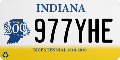 IN license plate 977YHE