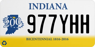 IN license plate 977YHH