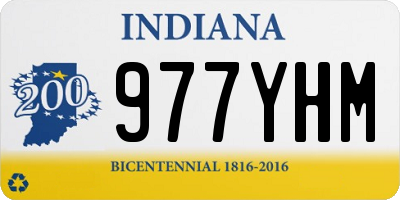 IN license plate 977YHM