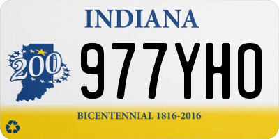 IN license plate 977YHO