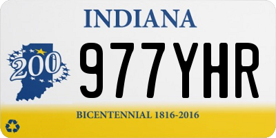 IN license plate 977YHR