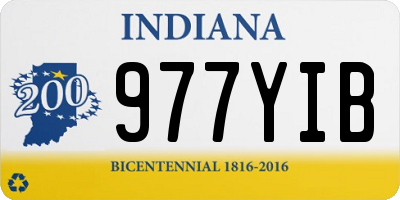 IN license plate 977YIB