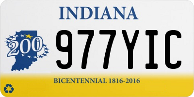 IN license plate 977YIC