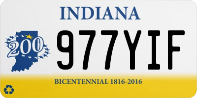 IN license plate 977YIF