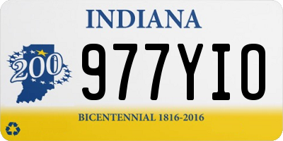 IN license plate 977YIO