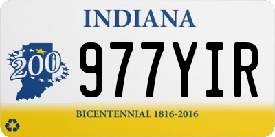 IN license plate 977YIR