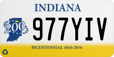 IN license plate 977YIV
