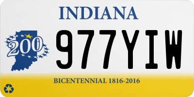 IN license plate 977YIW