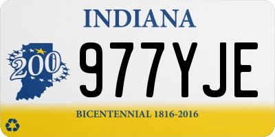 IN license plate 977YJE