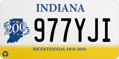 IN license plate 977YJI