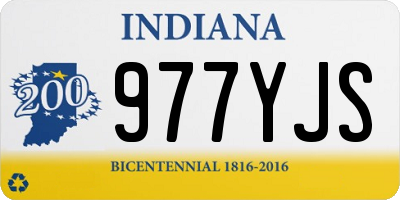 IN license plate 977YJS