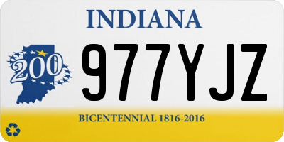 IN license plate 977YJZ