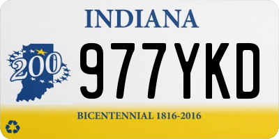 IN license plate 977YKD