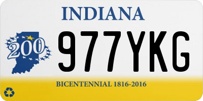 IN license plate 977YKG